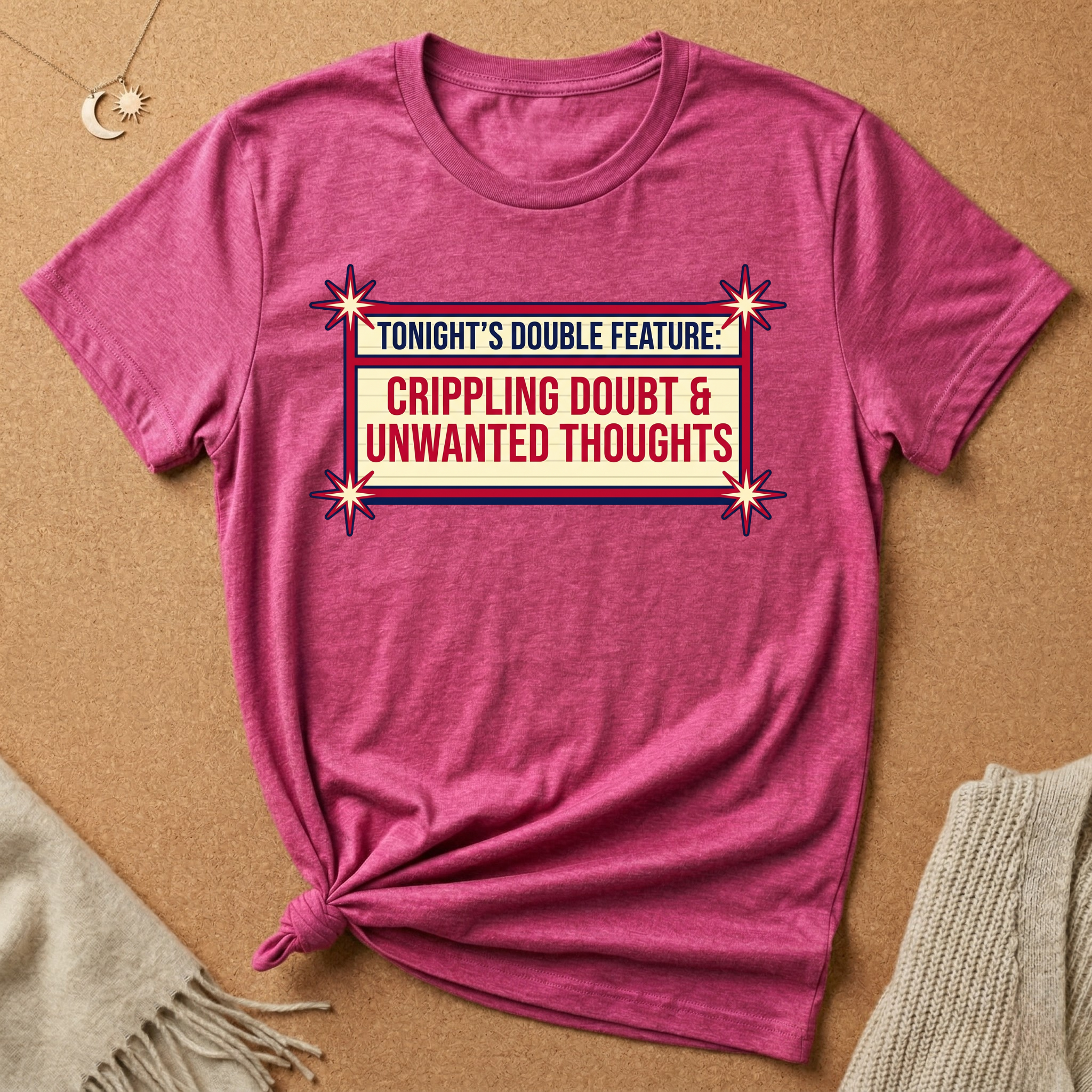 Tonight's Double Feature: Crippling Doubt and Unwanted Thoughts Tee