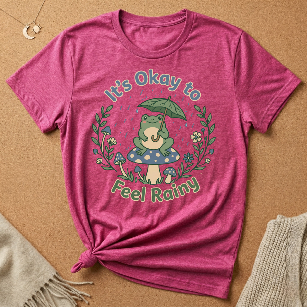 It's Okay to Feel Rainy Frog Tee