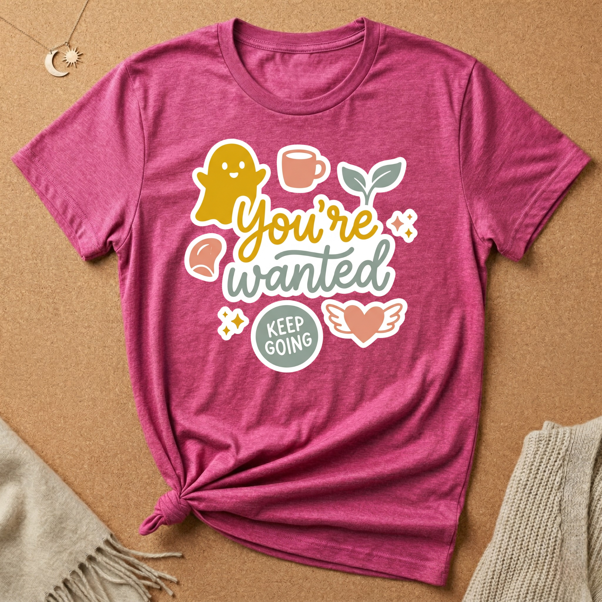 You're Wanted Sticker Enneagram Two Core Want Tee