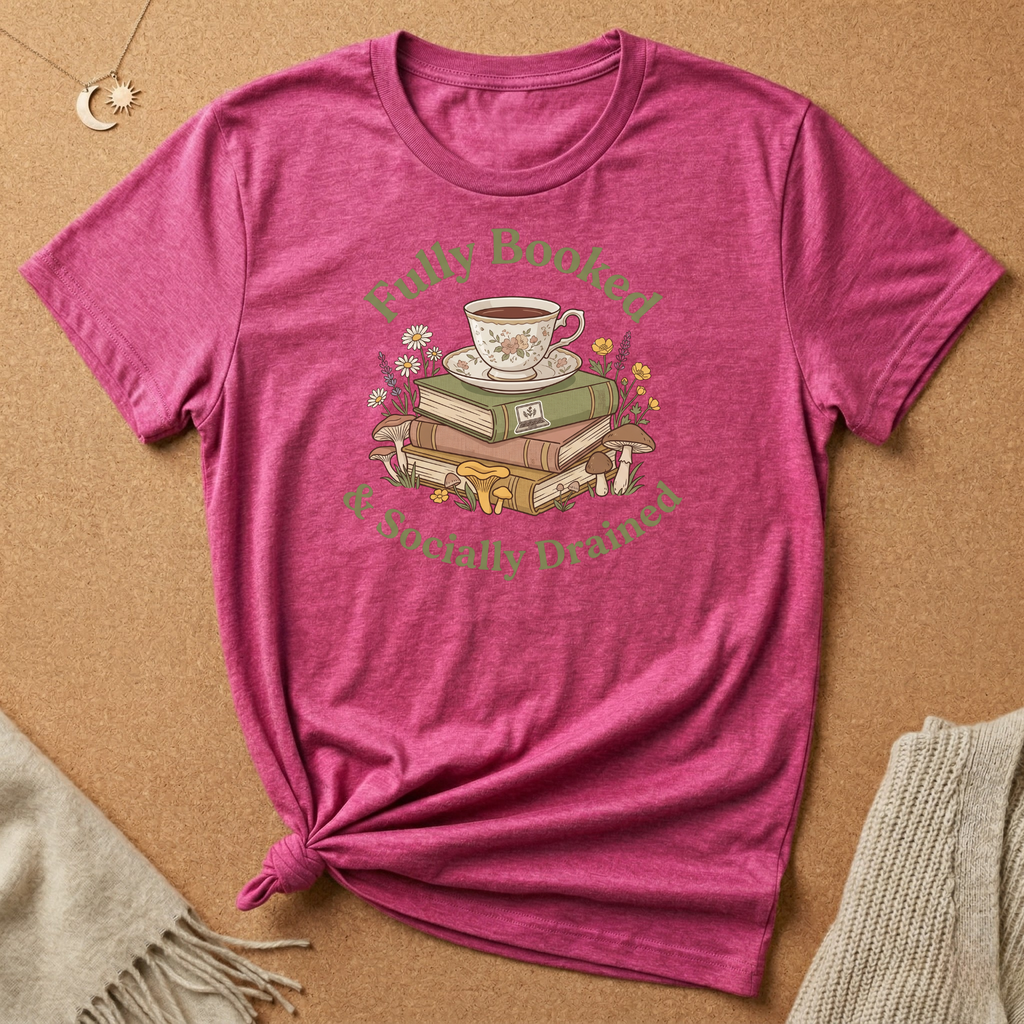 Fully Booked and Socially Drained Tee