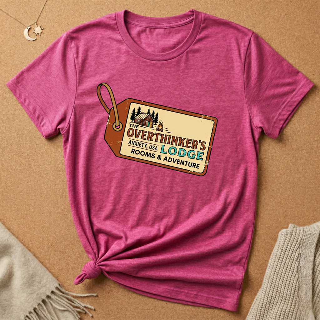 Overthinker's Lodge Luggage Tag Tee