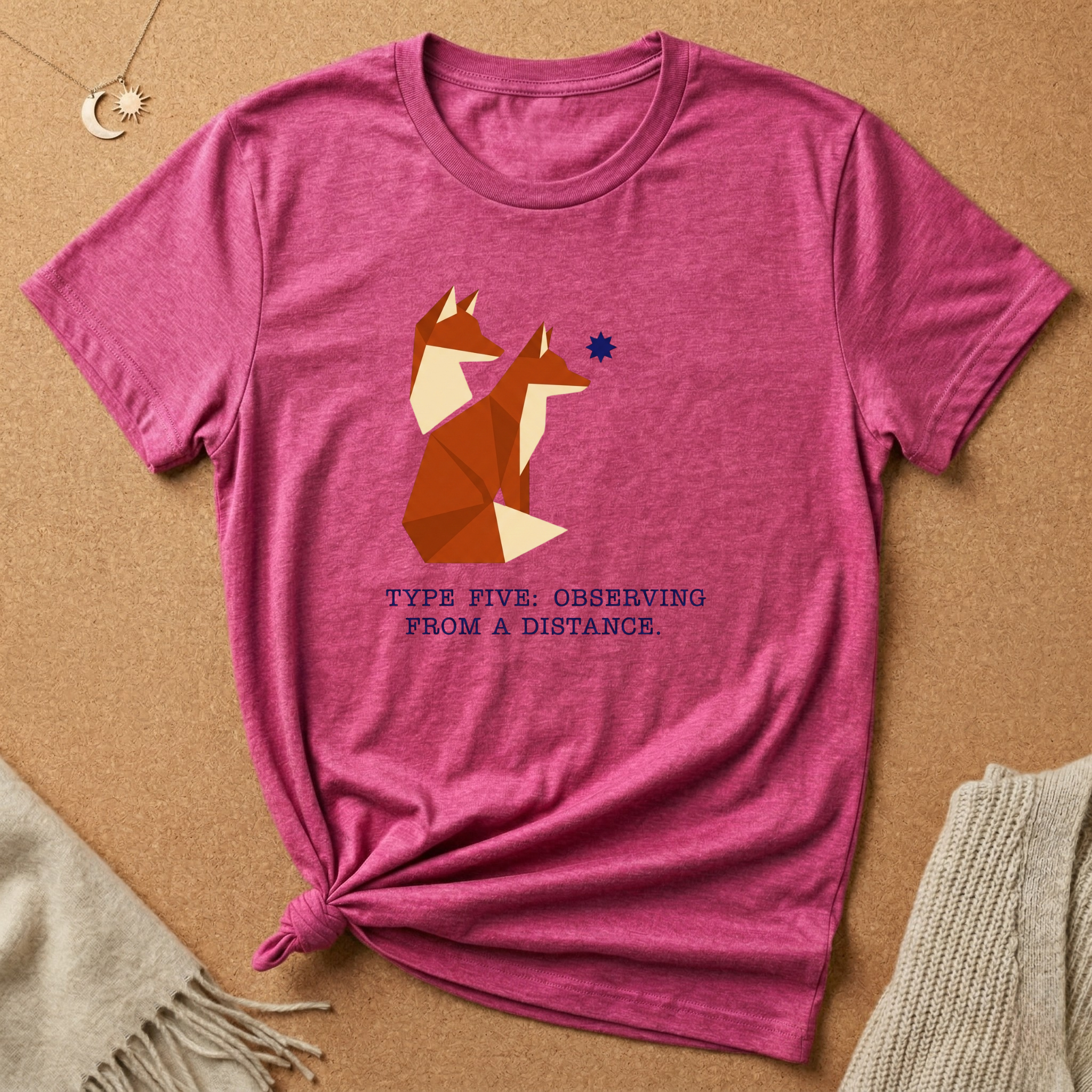 Enneagram Type 5: Observing From a Distance Fox Tee