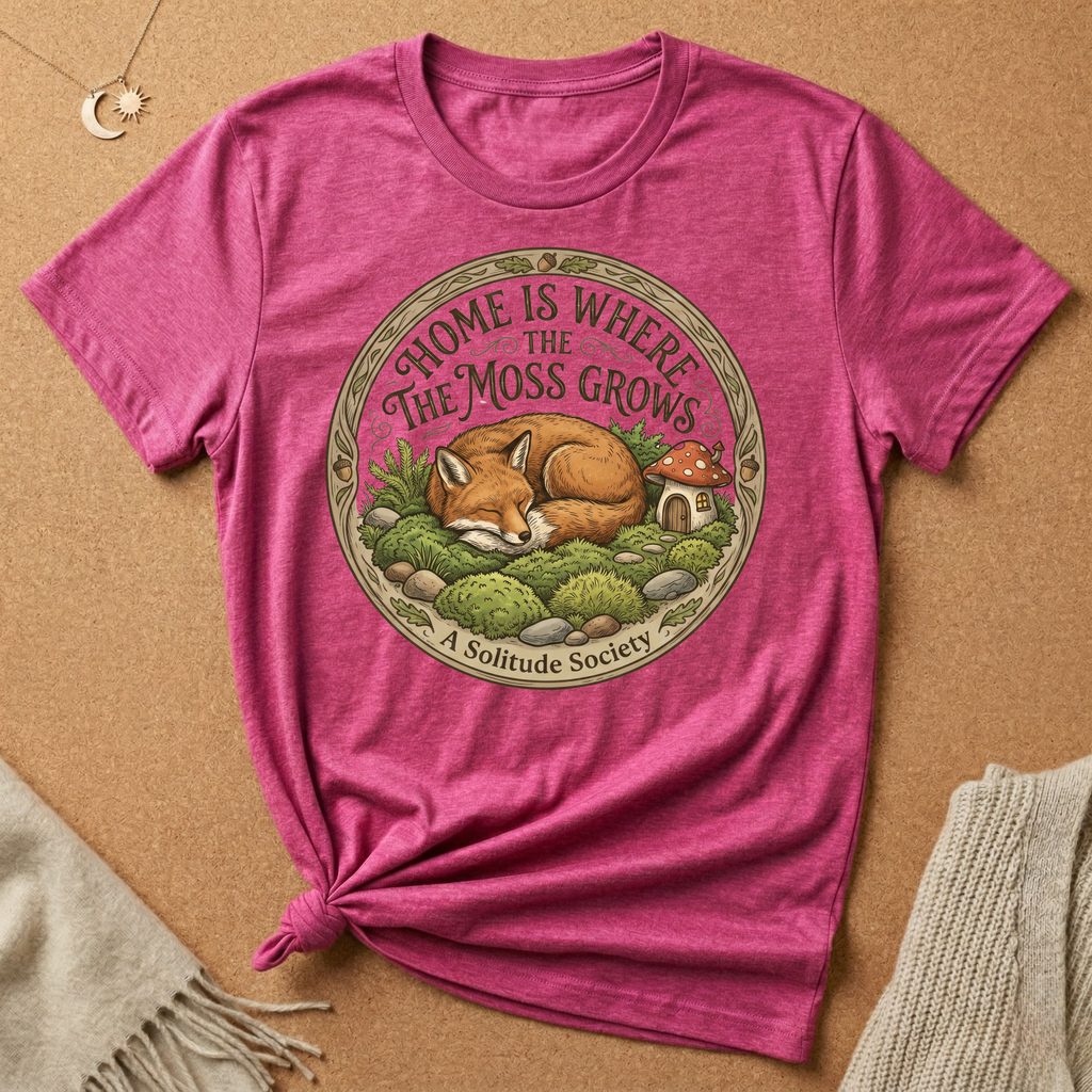 Home Is Where the Moss Grows Fox Tee