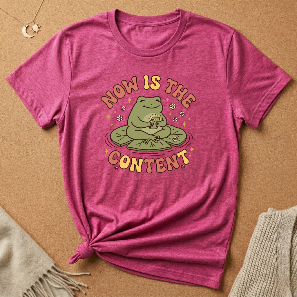 Now Is the Content Frog Tee
