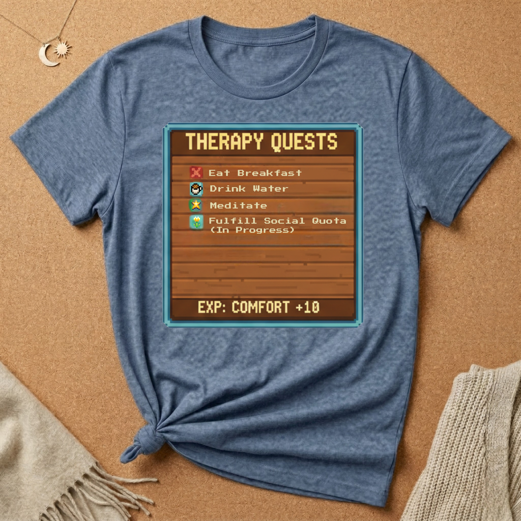 Old School Game Therapy Quests Tee
