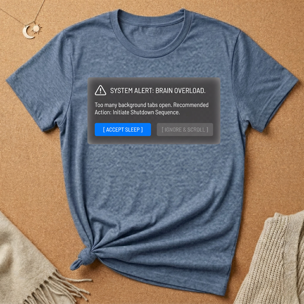 System Alert: Brain Overload [Accept Sleep] Tee (Copy)