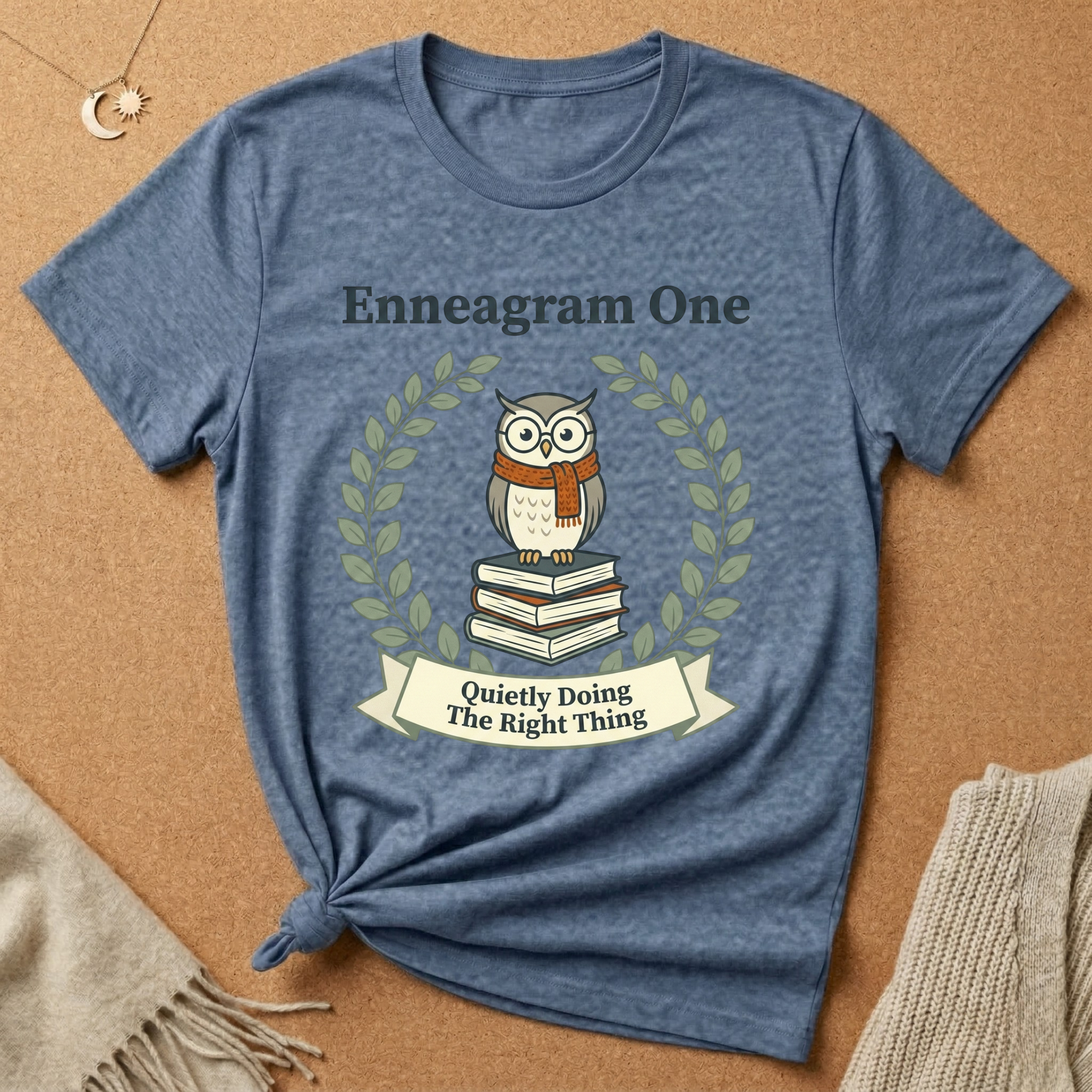 Enneagram Type 1: Quietly Doing The Right Thing Owl Tee