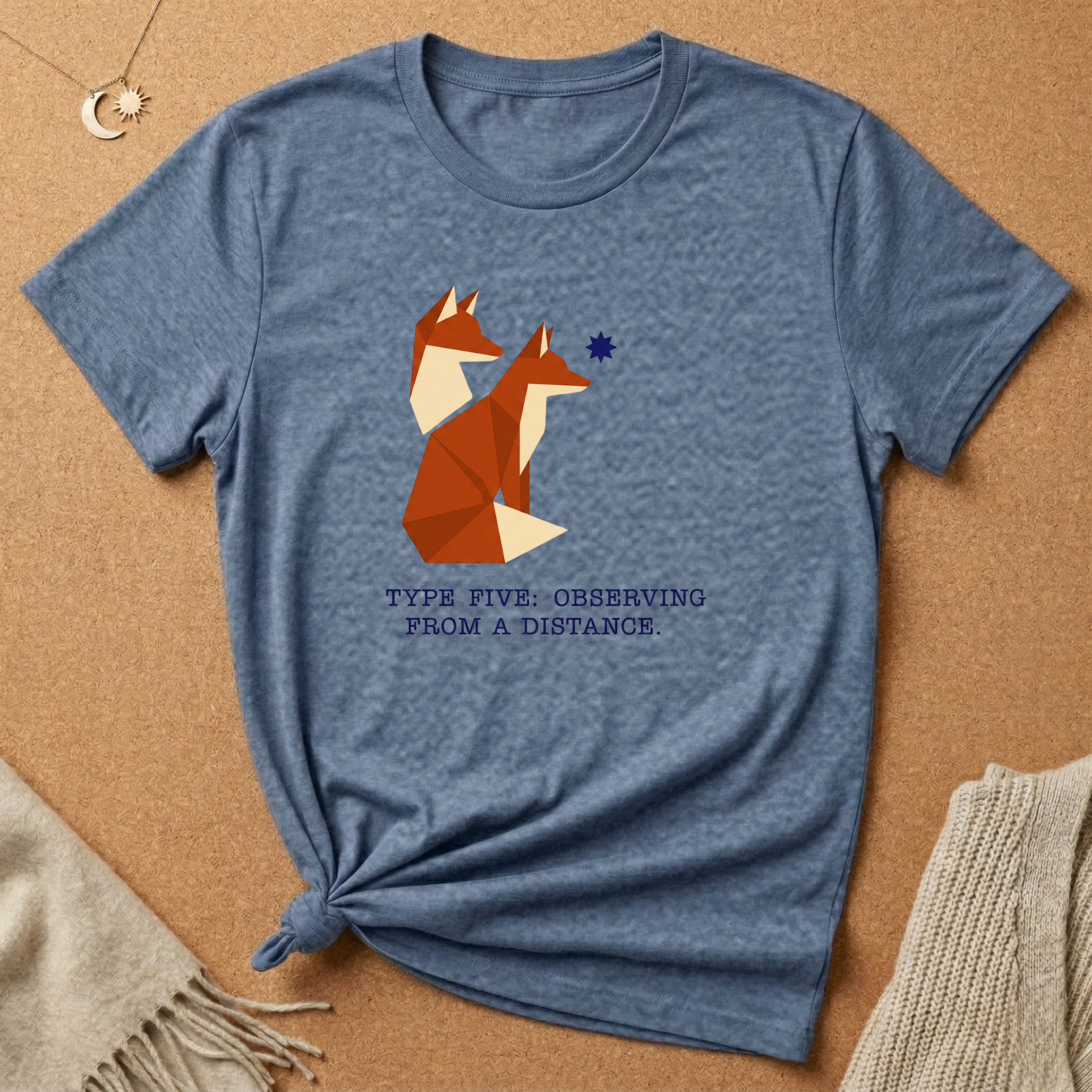 Enneagram Type 5: Observing From a Distance Fox Tee