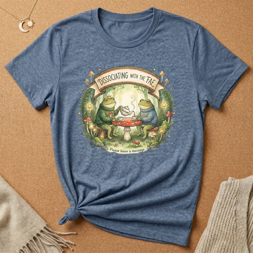 Dissociating with the Fae (Please Leave a Message) Frog Wilderkind Tee