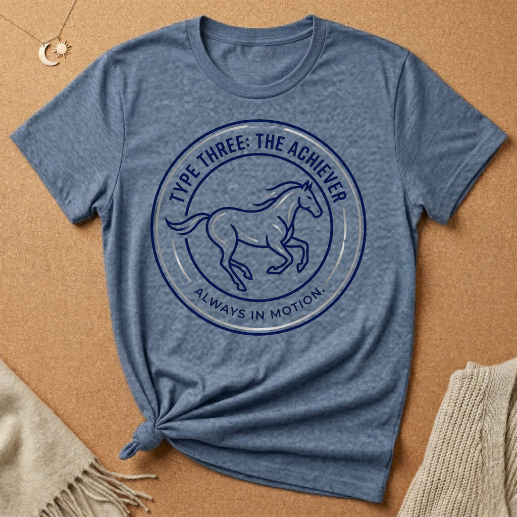 Enneagram Type 3: The Achiever Always in Motion. Horse Tee