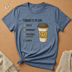 Today's Plan: Coffee Boundaries Overthink Tee