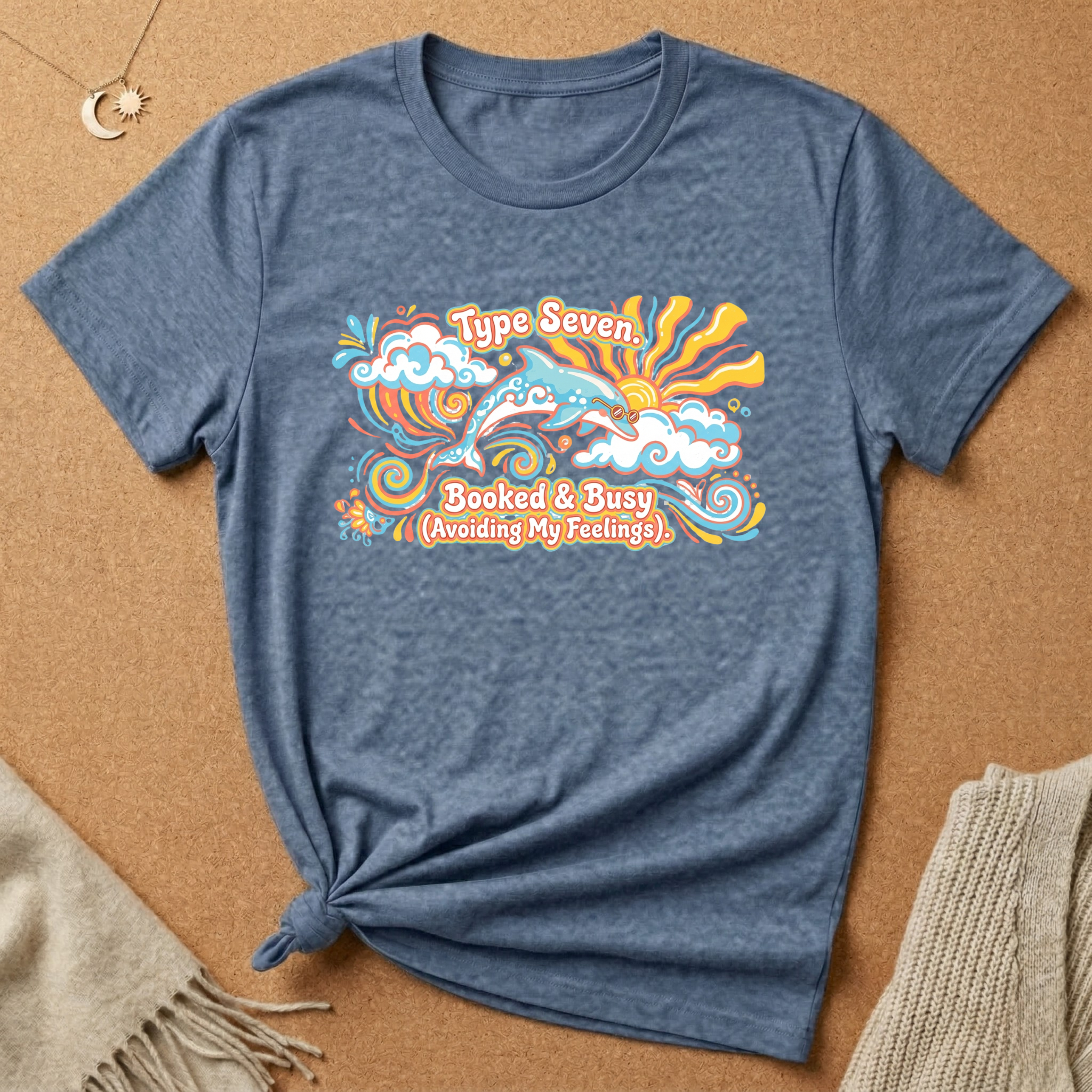 Type Seven. Booked and Busy Tee