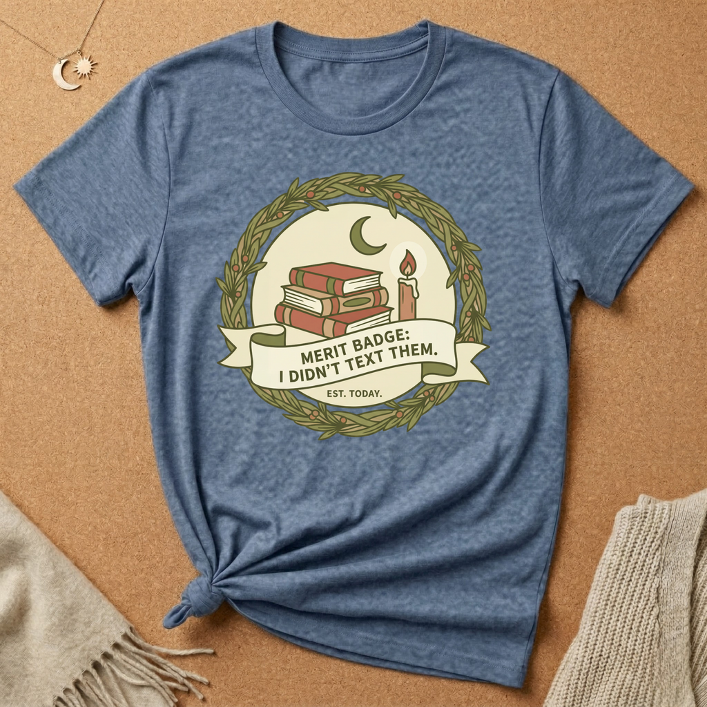 Merit Badge: I Didn't Text Them. EST. Today Tee