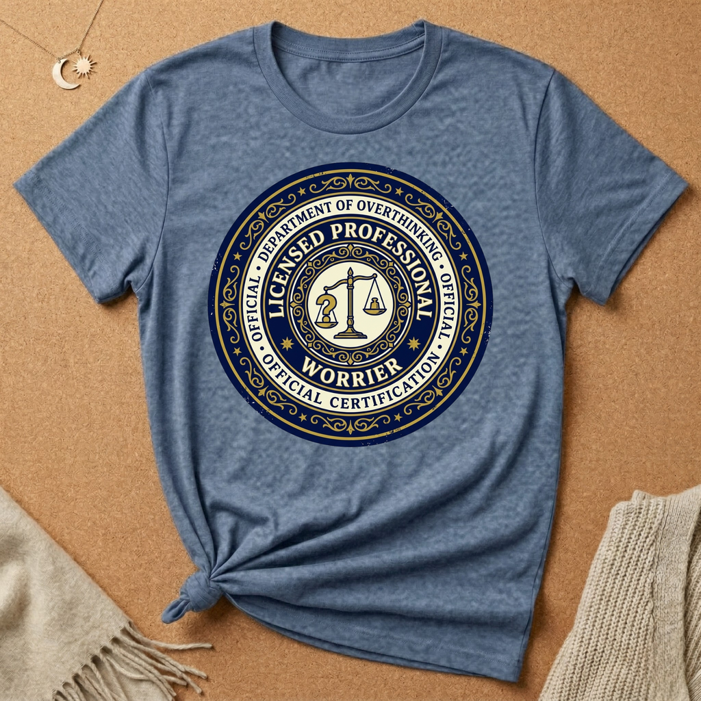 Dept. of Overthinking Official Certification Tee