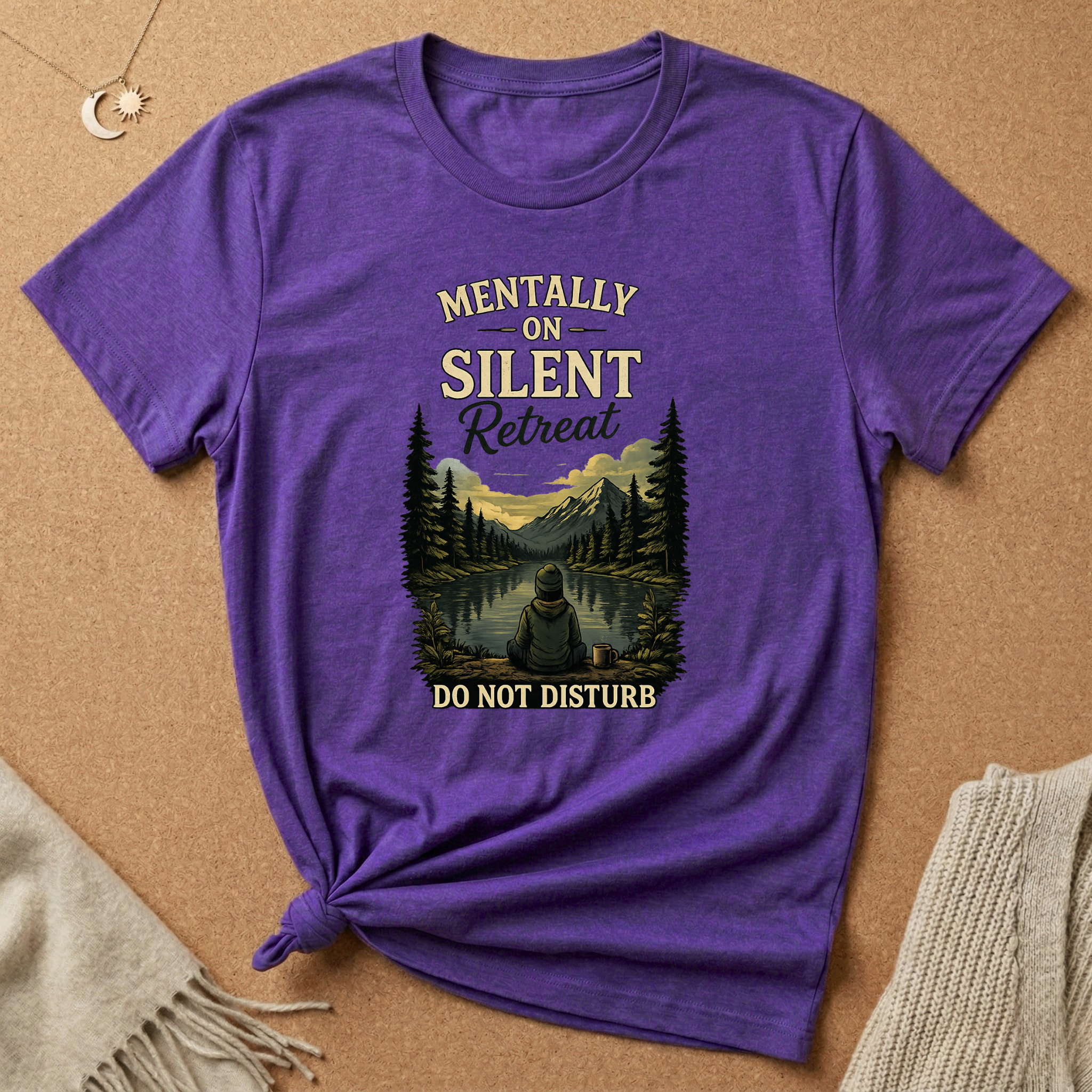 Mentally On Silent Retreat Do Not Disturb Tee