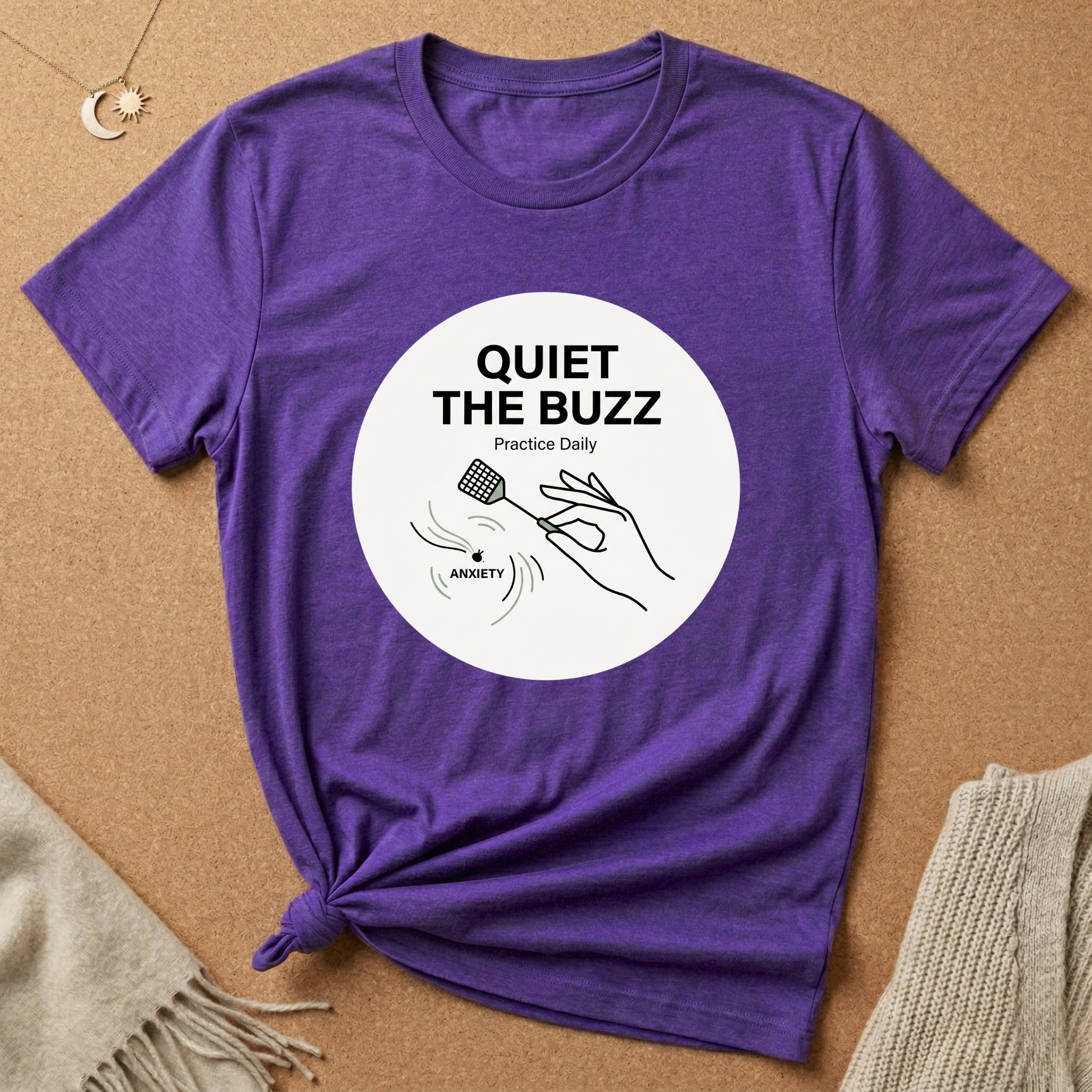 Quiet The Buzz Swatter and Anxiety Fly (Tiny) Tee