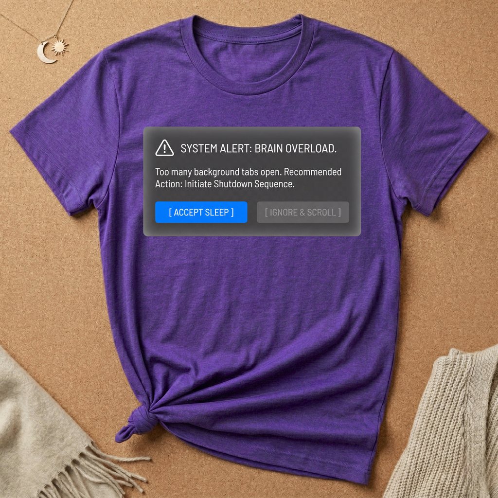 System Alert: Brain Overload [Accept Sleep] Tee (Copy)