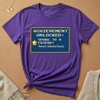 Achievement Unlocked: Spoke to a Friend. Reward: Unlimited Snacks! Tee