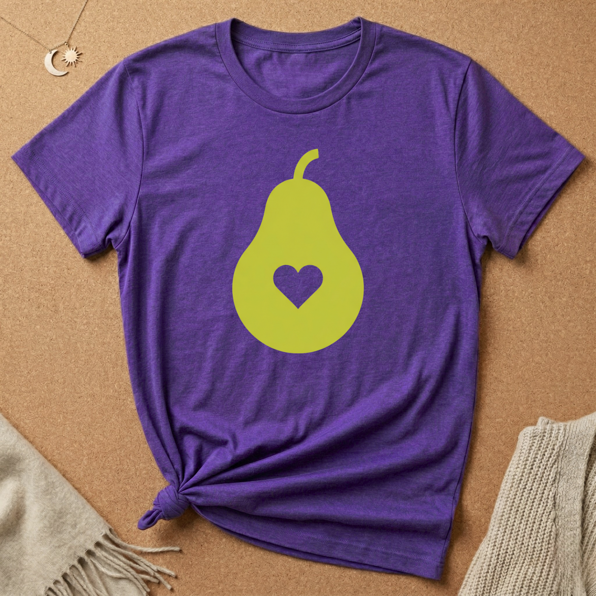 Simple Pear with Heart Tee