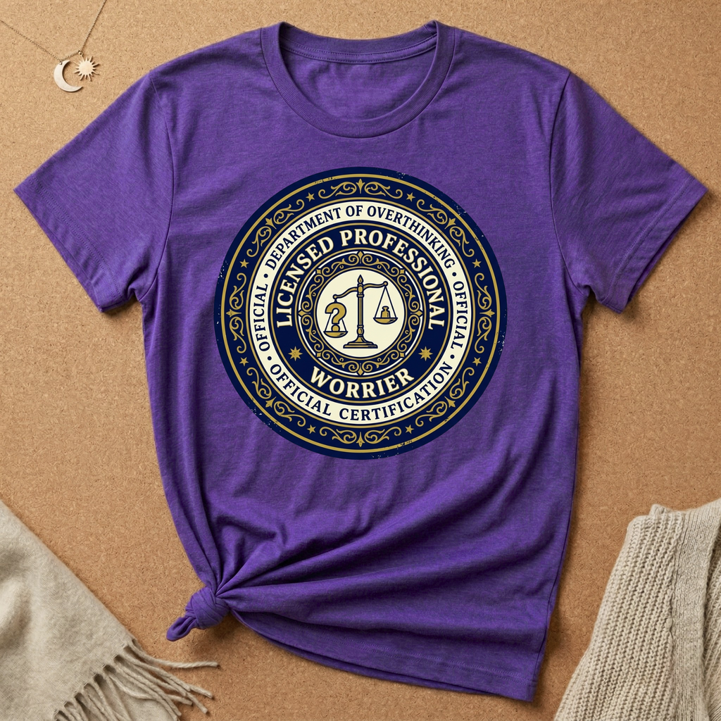 Dept. of Overthinking Official Certification Tee