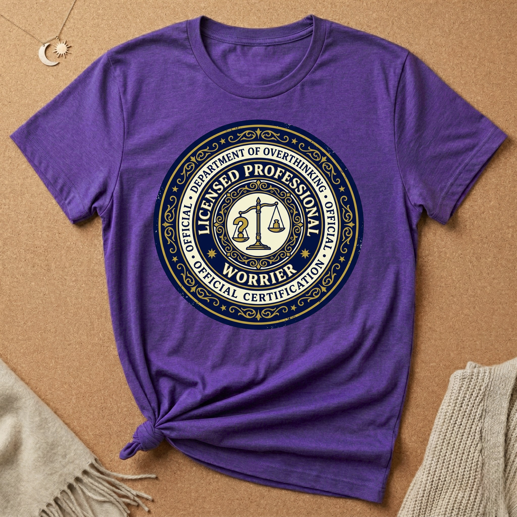Dept. of Overthinking Official Certification Tee