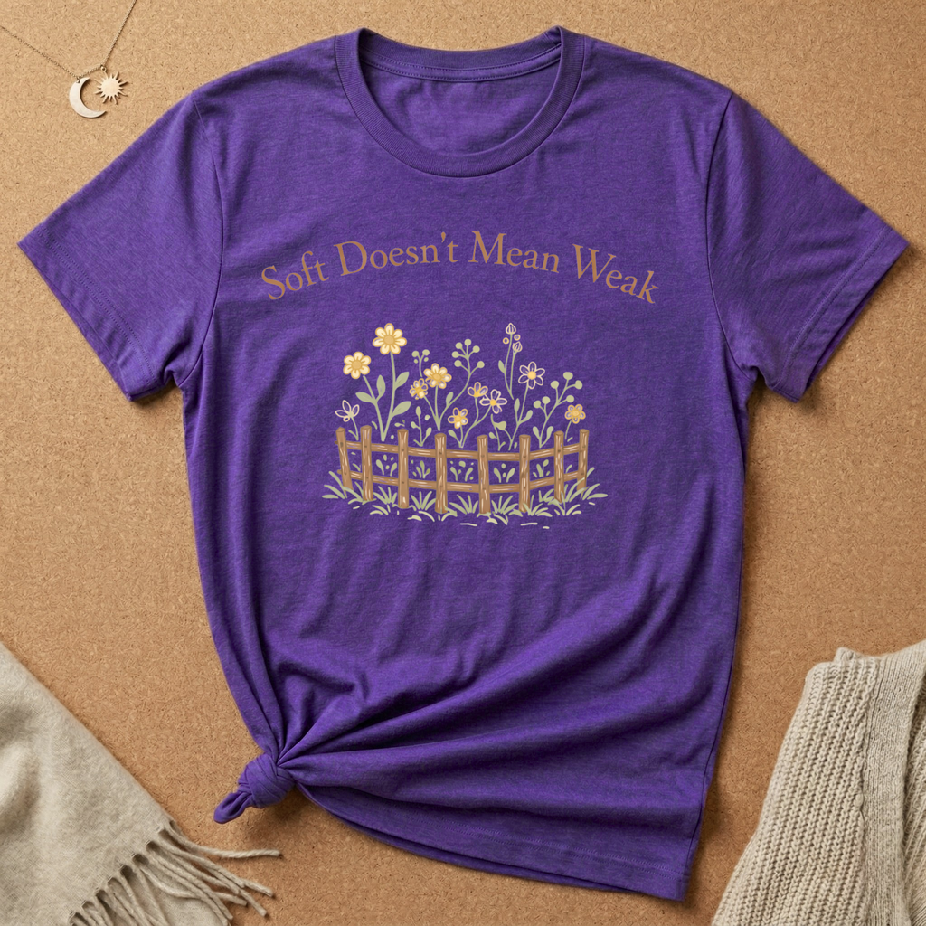 Soft Doesn't Mean Weak flower garden Tee