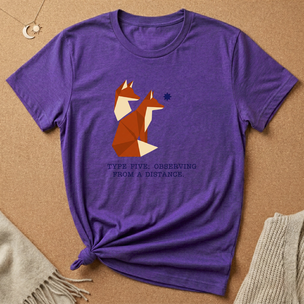 Enneagram Type 5: Observing From a Distance Fox Tee