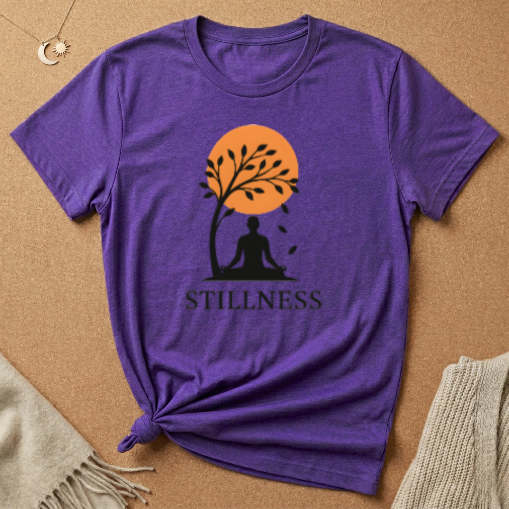 Stillness Meditation Silhouette Tee