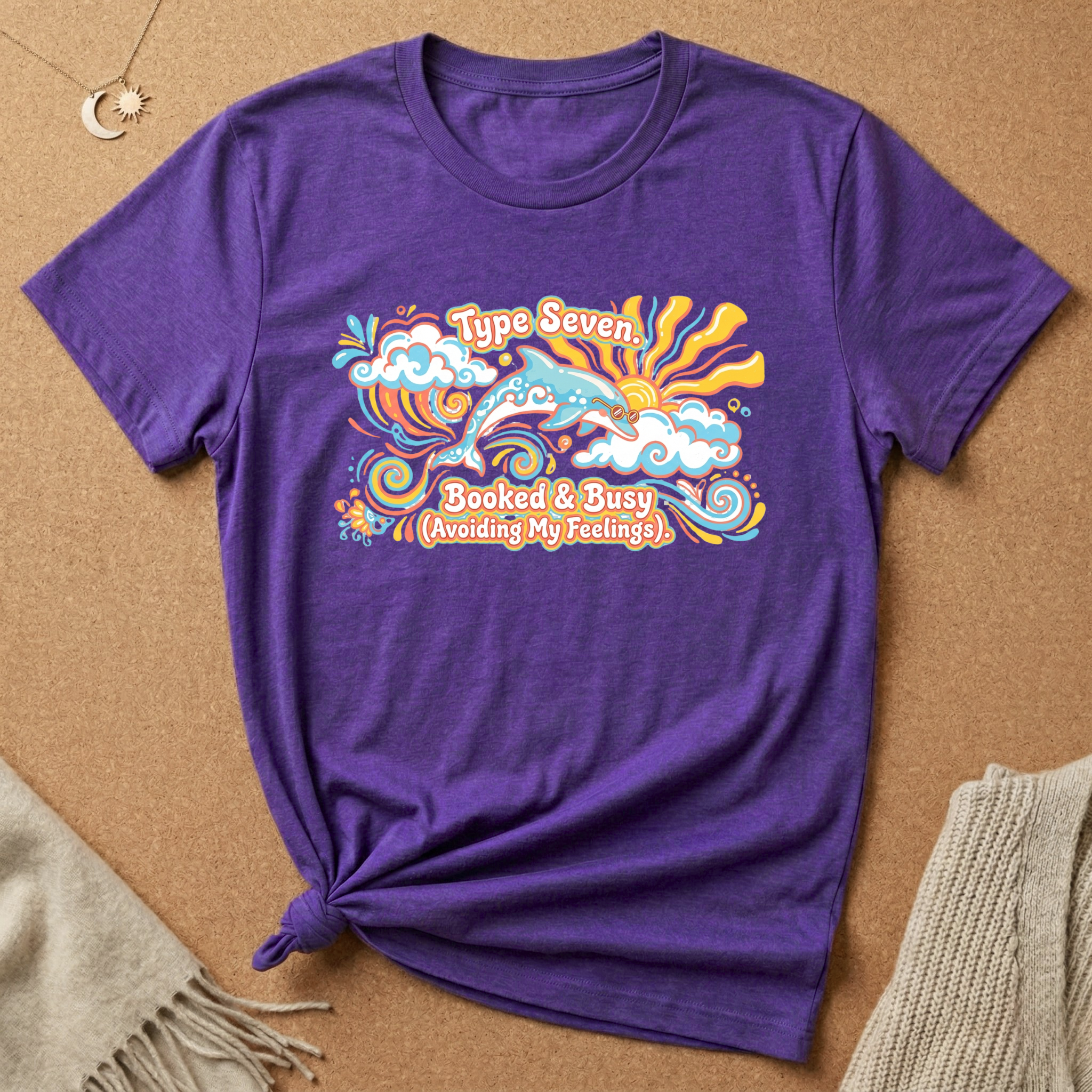 Type Seven. Booked and Busy Tee