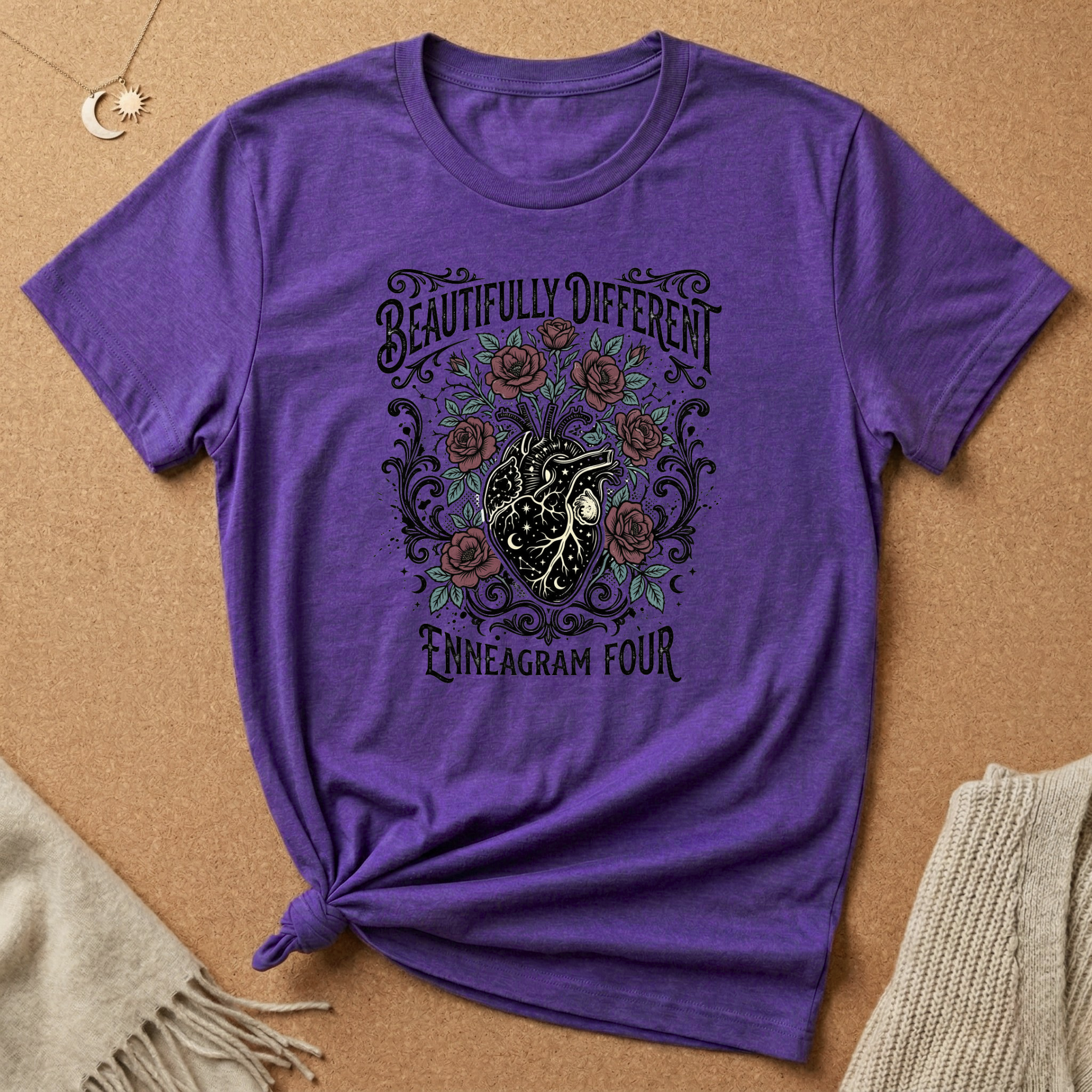 Enneagram Four Beautifully Different Tee