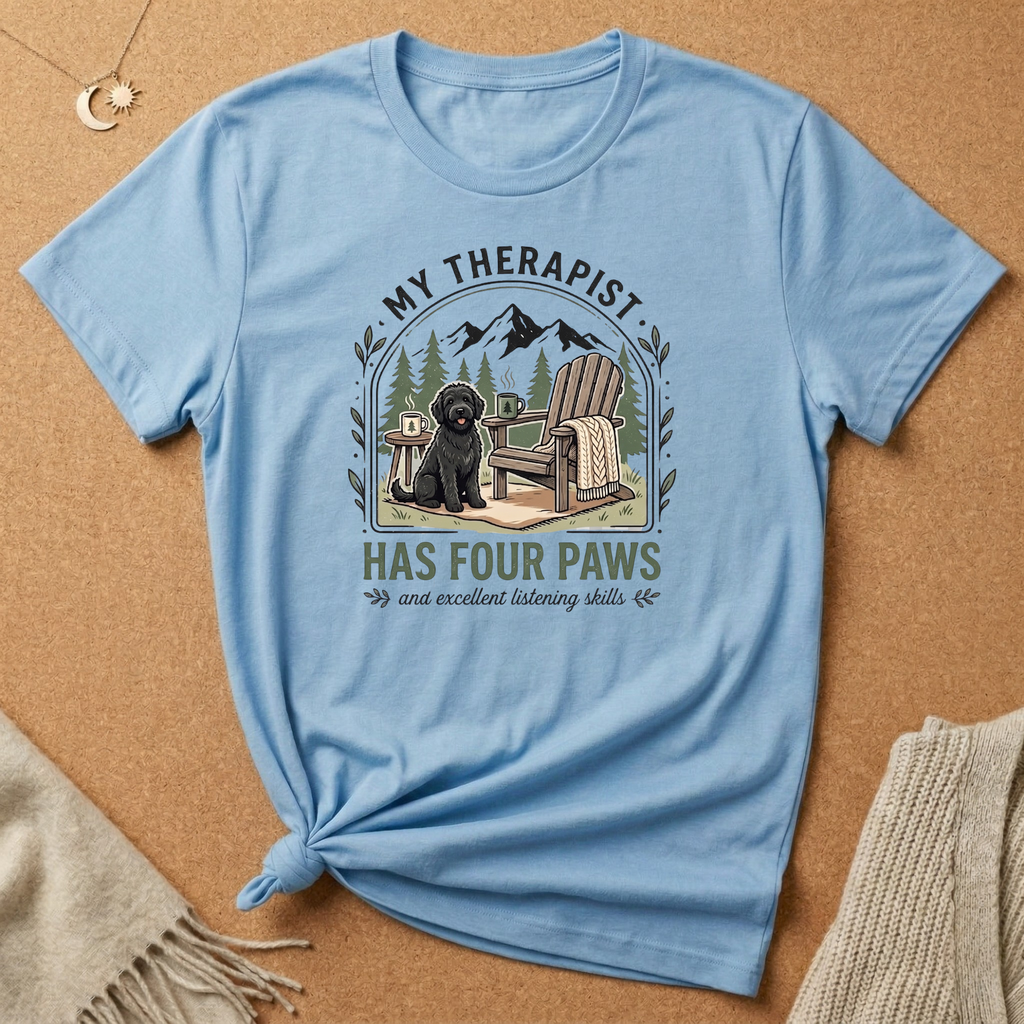 My Thearapist Has Four Paws Dog Tee
