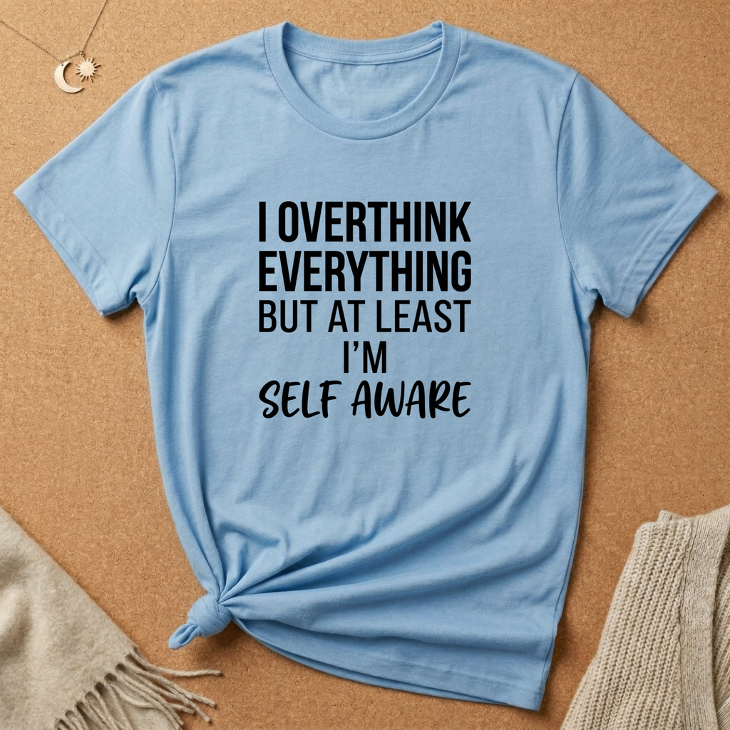I Overthink Everything But at Least I'm Self Aware Tee