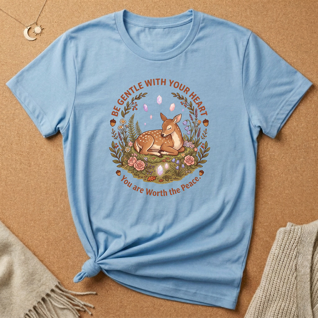 Gentle with Your Heart Deer Tee