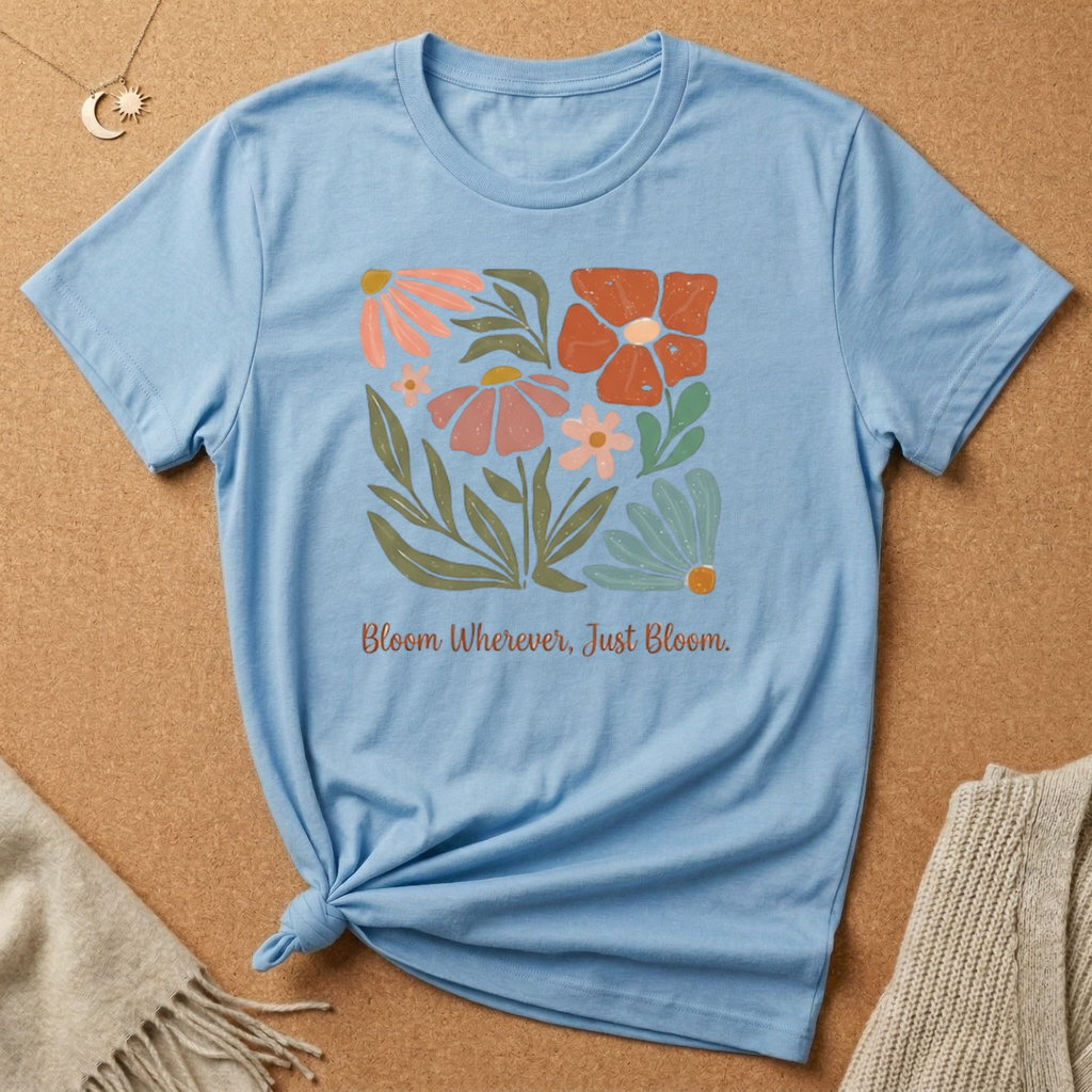 Bloom Wherever, Just Bloom Tee