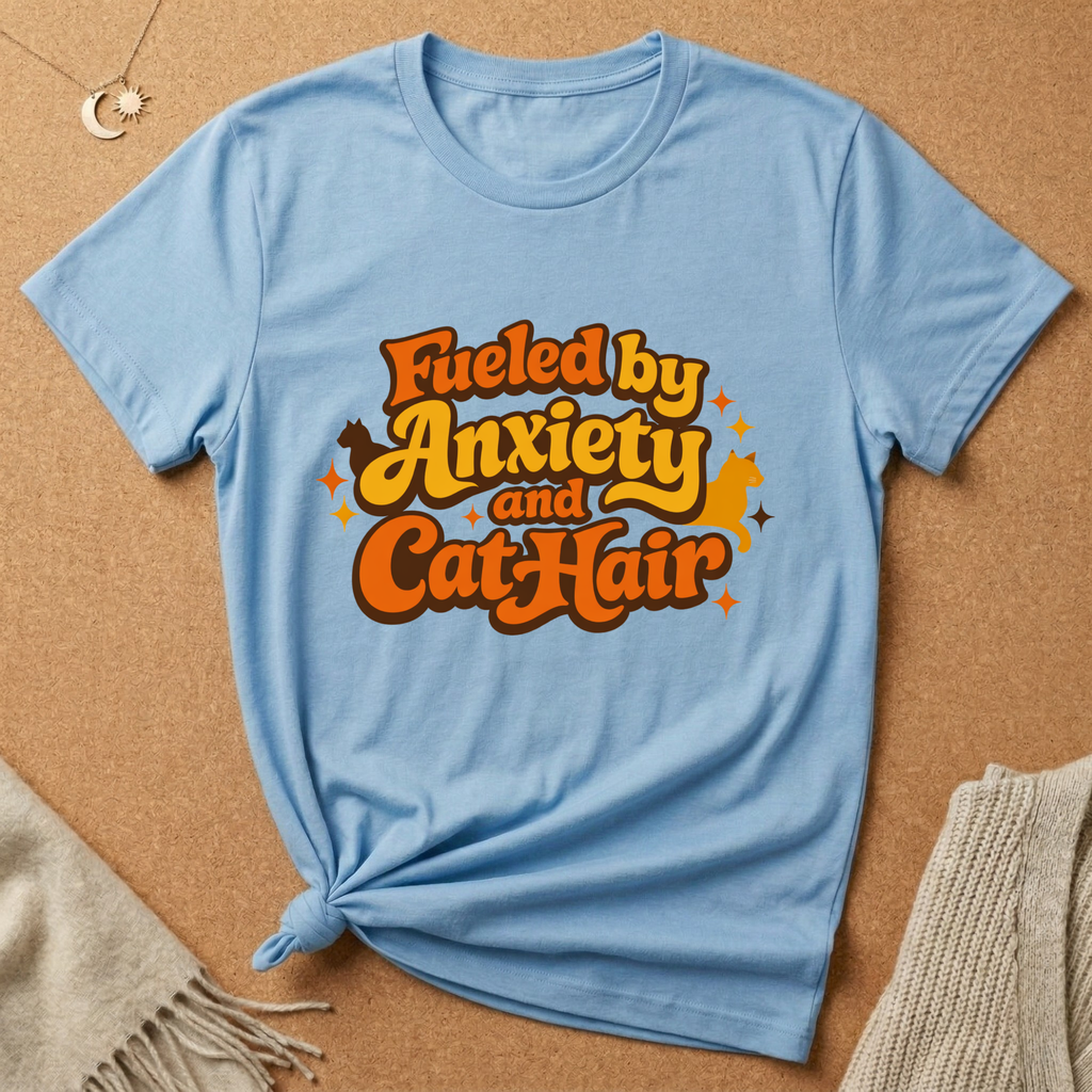 Fueled By Anxiety and Cat Hair Tee
