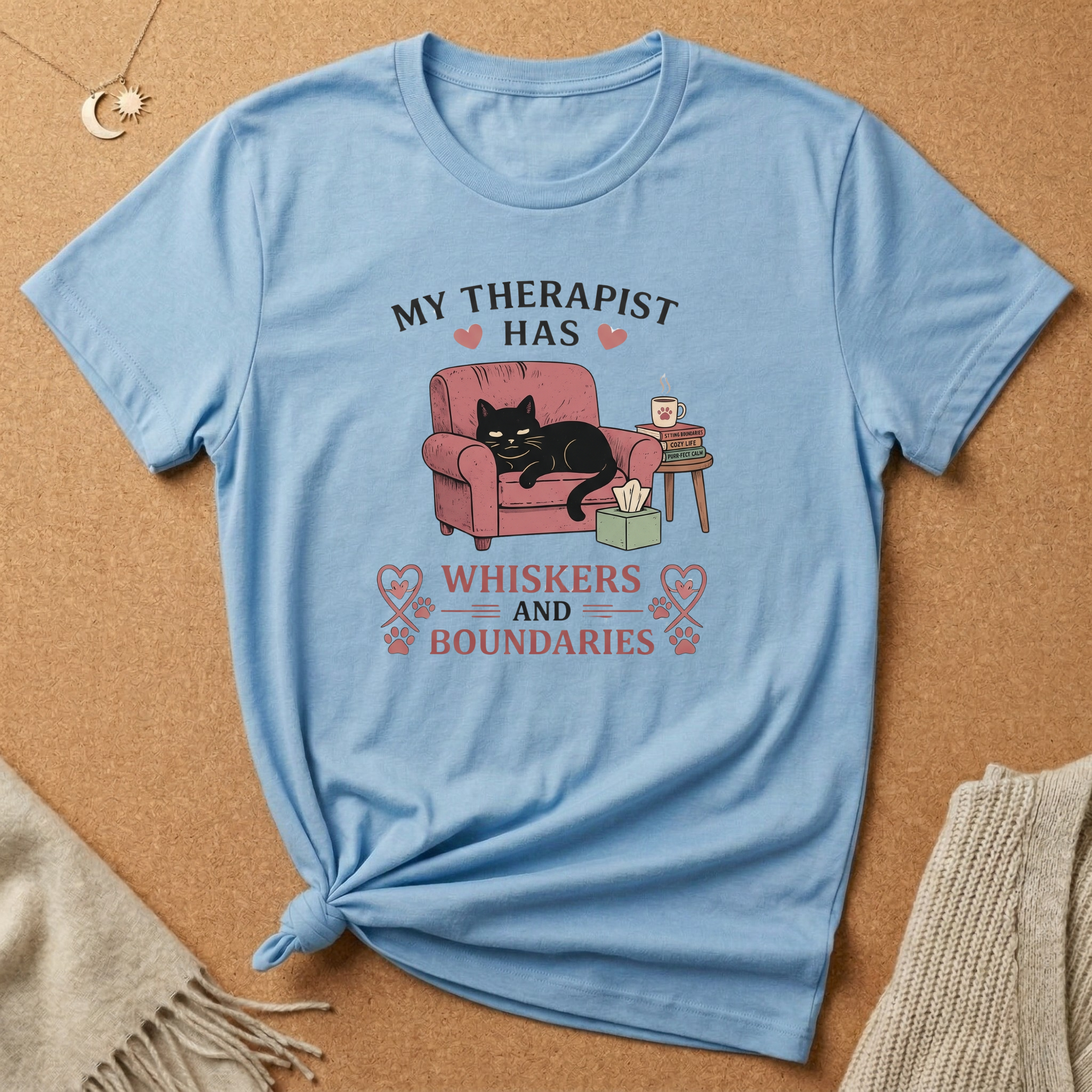 My Therapist Cat with Hearts Tee