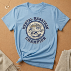 Mental Marathon Champion Brain Badge Tee