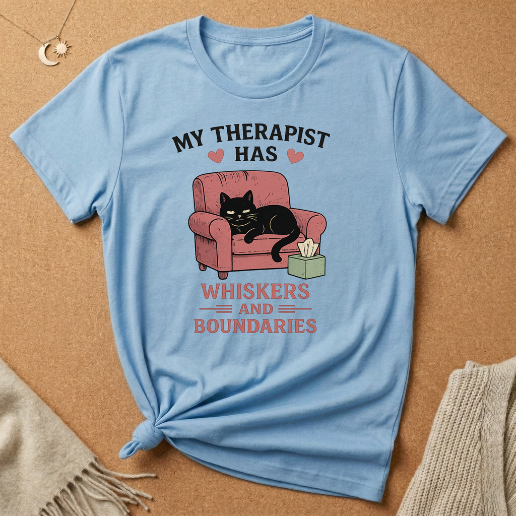 My Therapist Has Whiskers and Boundaries with Cat Tee