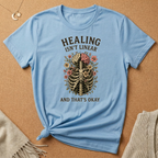 Healing Isn't Linear and That's Okay Skeleton Tee