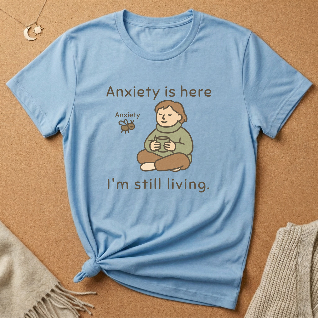 Anxiety is here I'm still living Tee