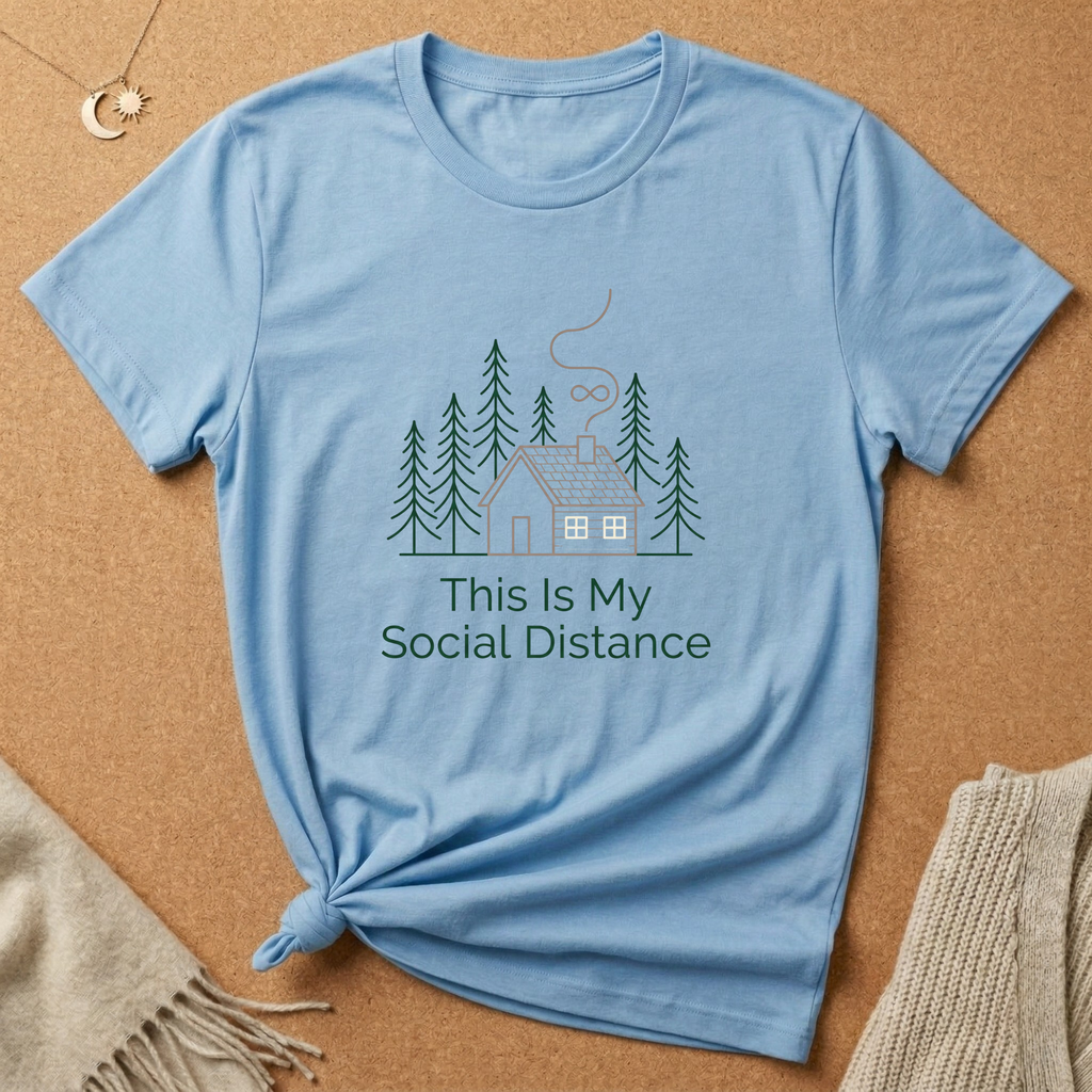 This Is My Social Distance with Cabin Tee