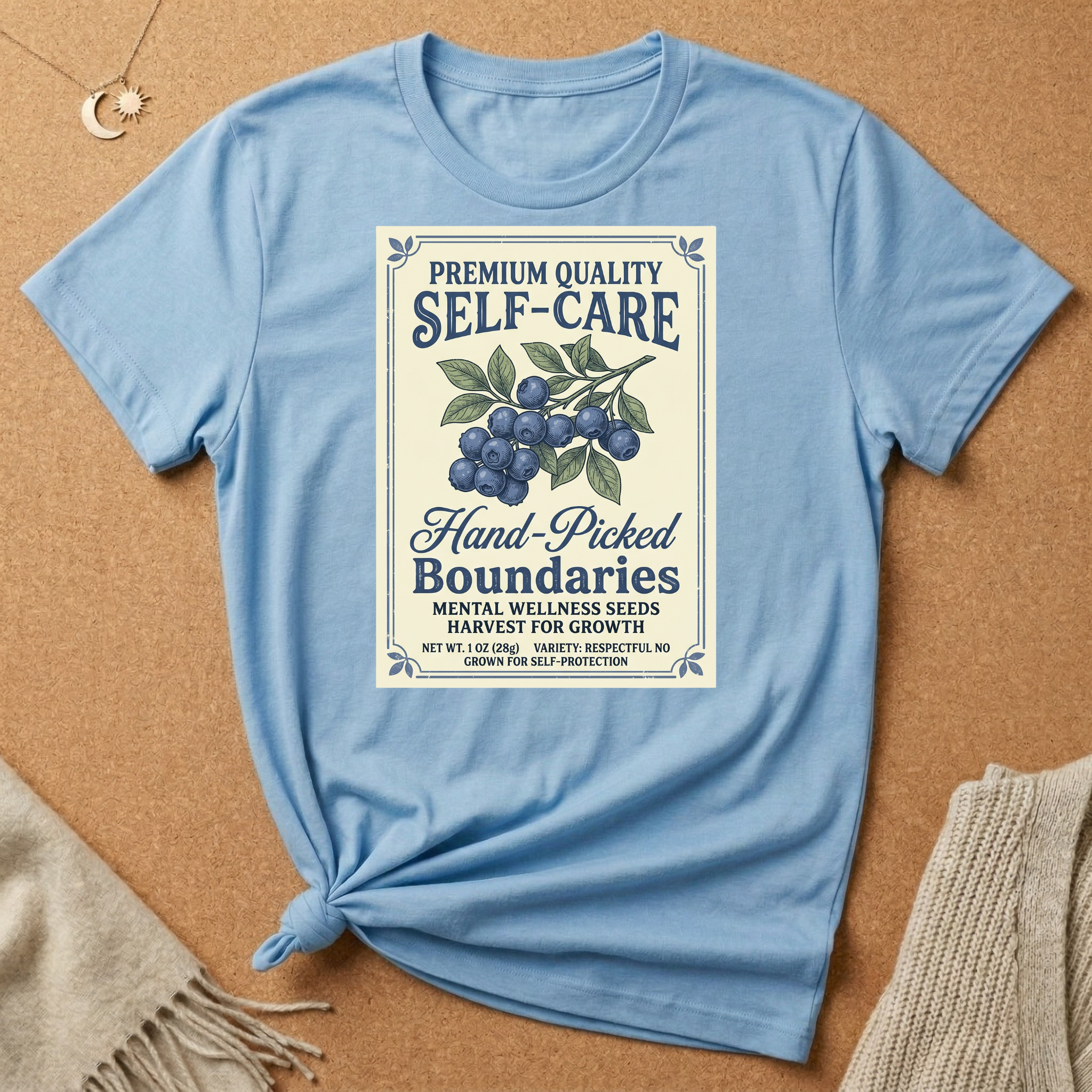 Self-Care Blueberry Seeds Tee