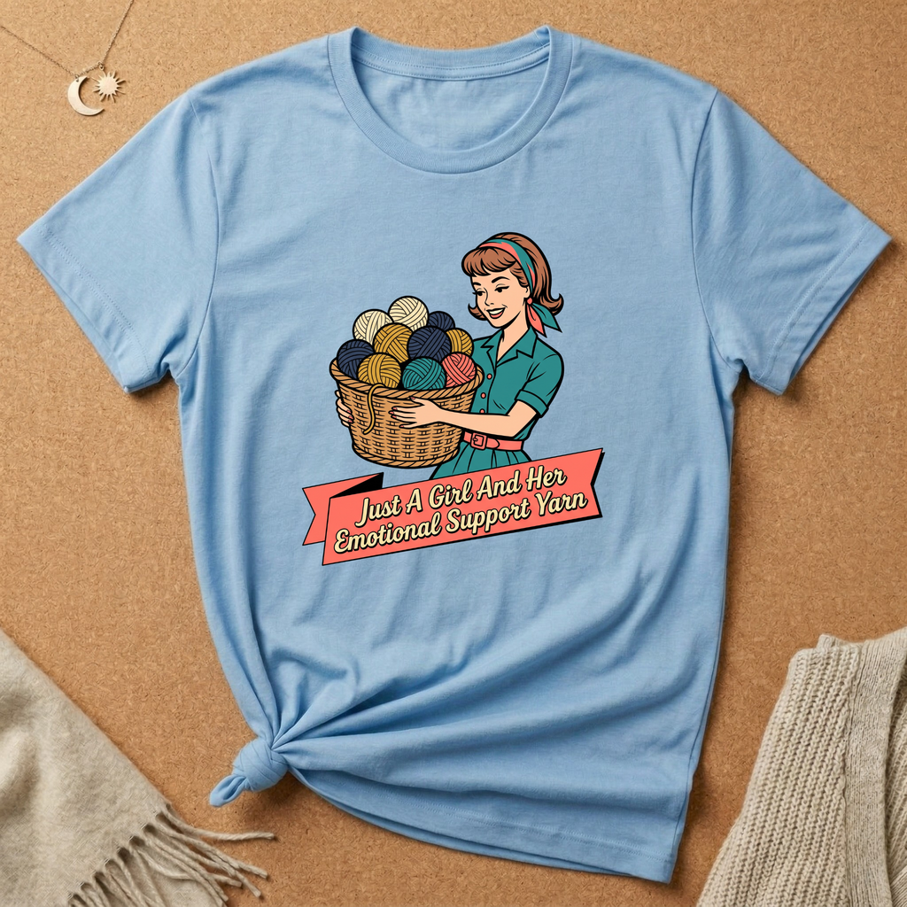 Just a Girl and Support Yarn Tee