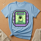 Pixel Pet Tee — "Social Battery: Status: Hibernating" Retro Virtual Pet Tee