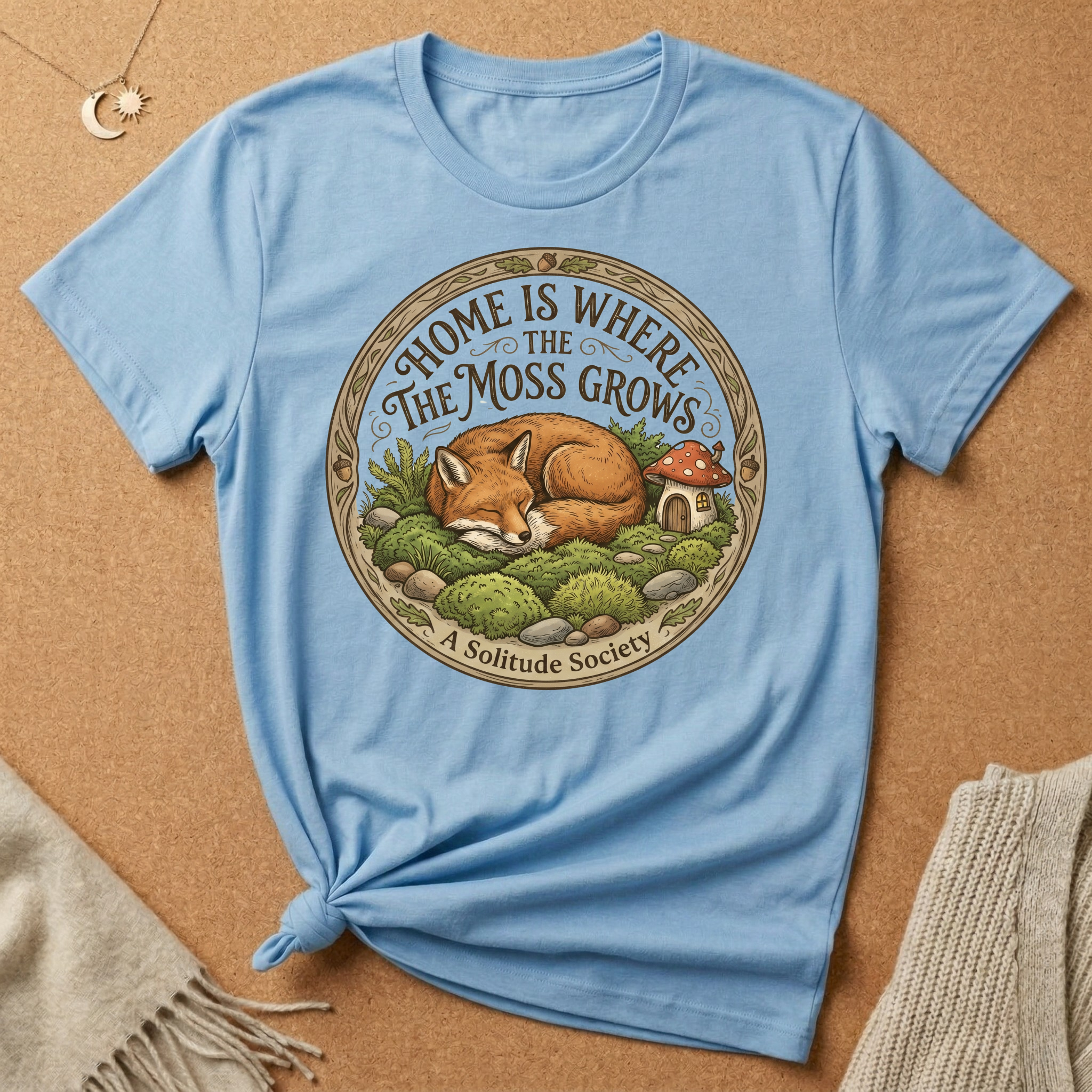 Home Is Where the Moss Grows Fox Tee