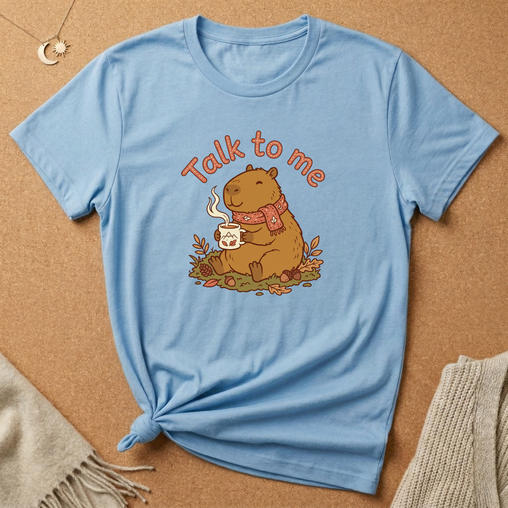 Talk to Me with Capybara Tee
