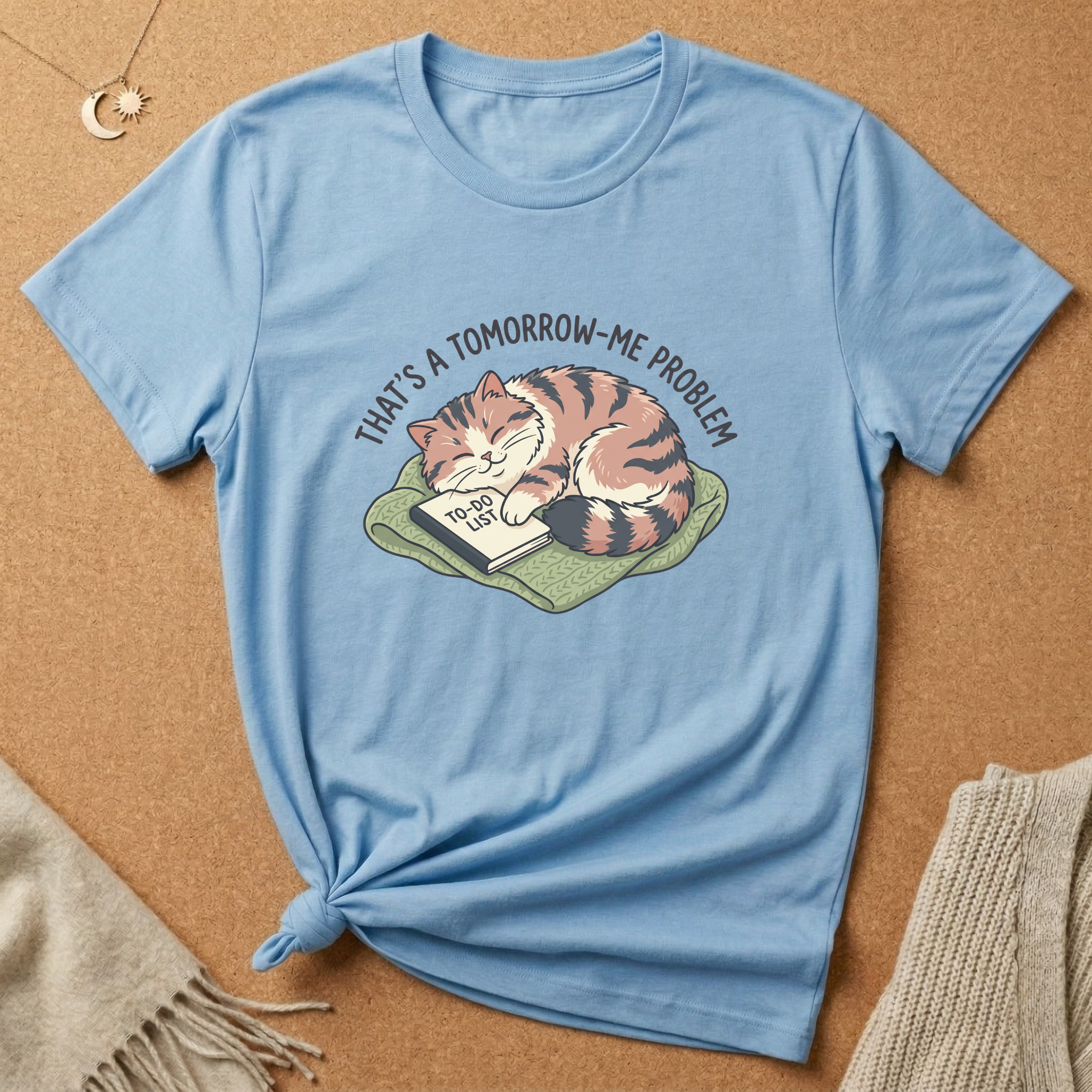 Tomorrow-Me Problem Cat Tee