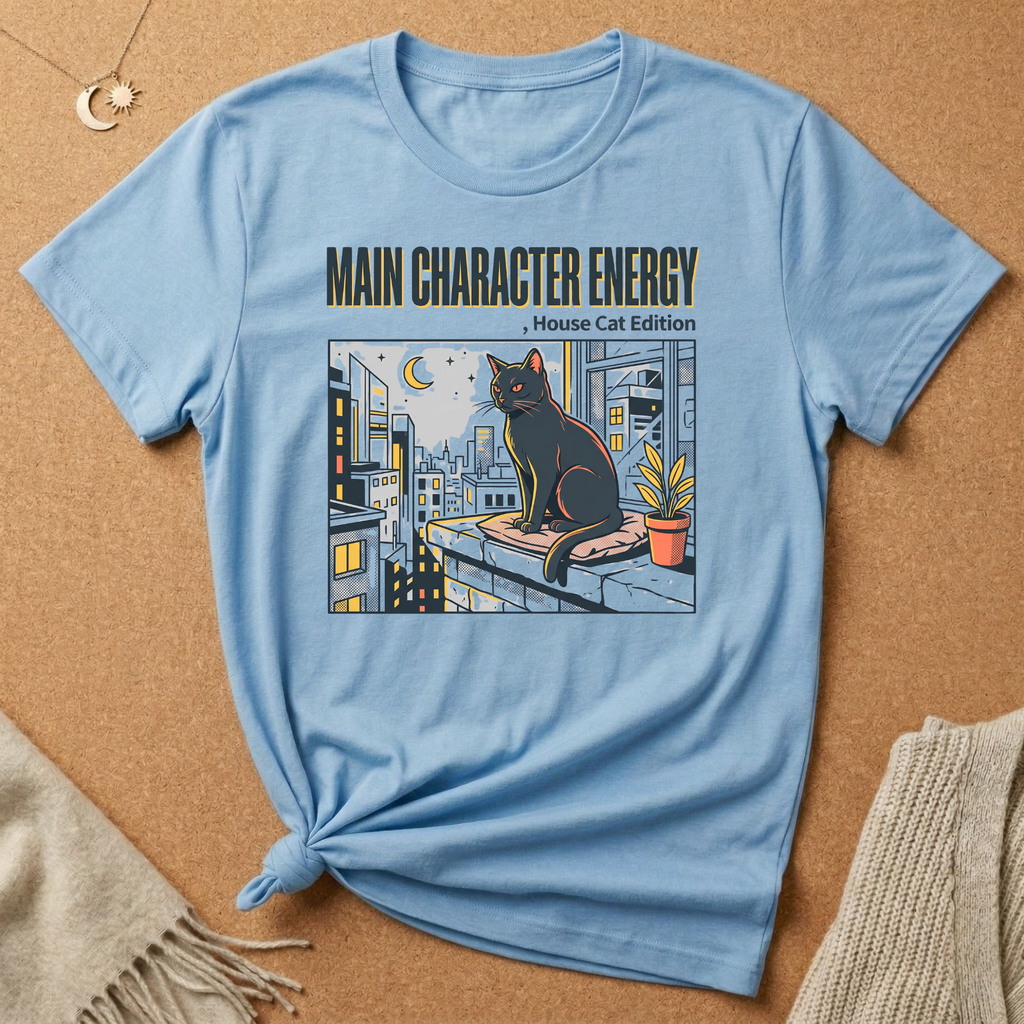 Main Character Energy Cat Edition Tee