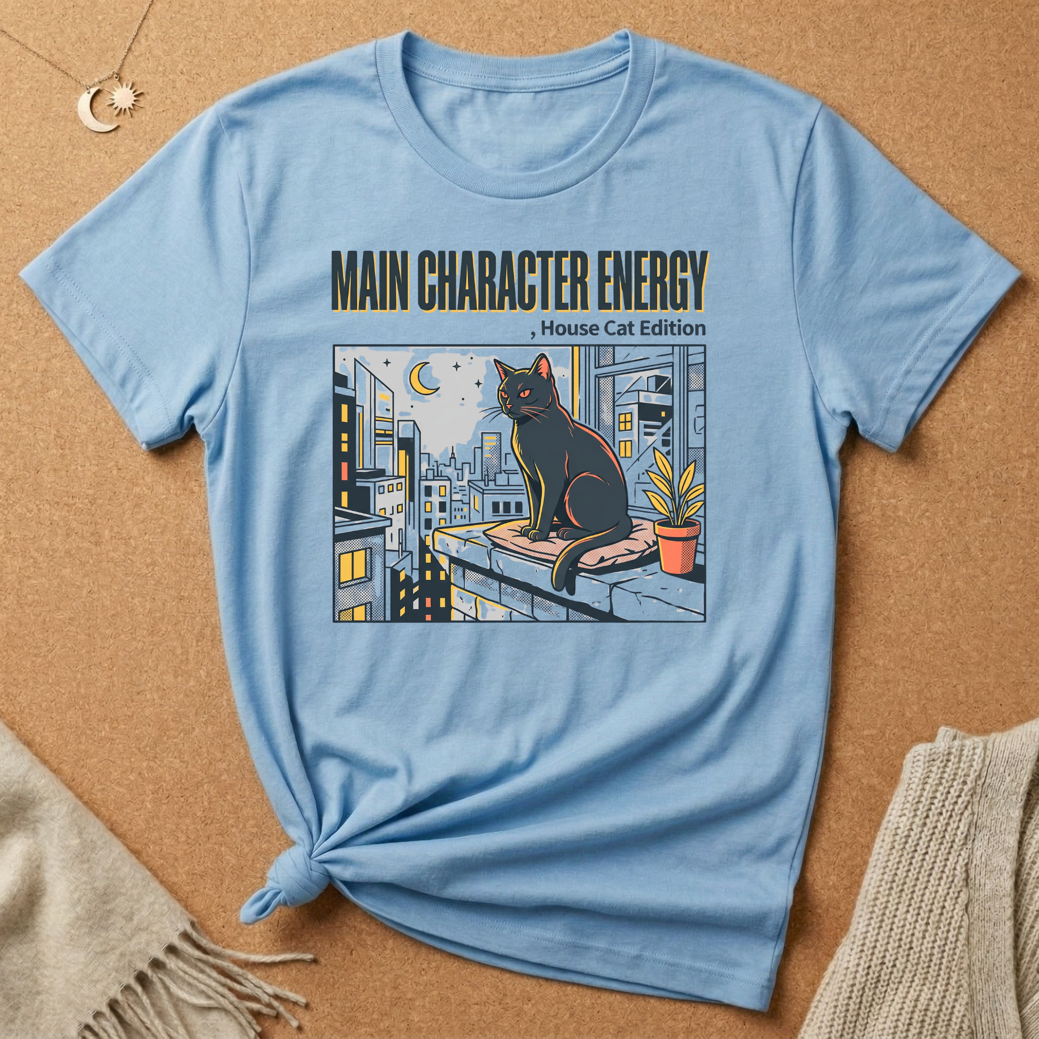 Main Character Energy Cat Edition Tee