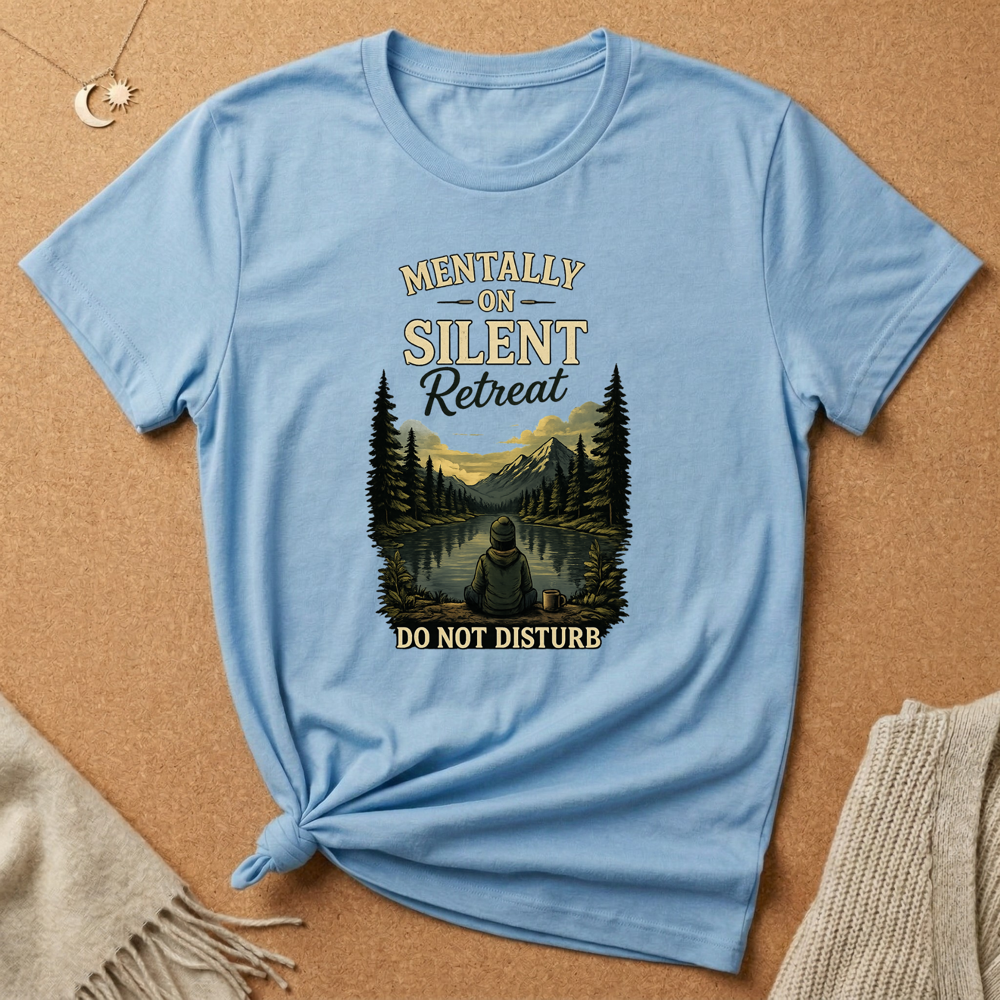 Mentally On Silent Retreat Do Not Disturb Tee